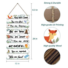 JEVUVU lion in forest wall decor adds bold safari vibe for baby's room.