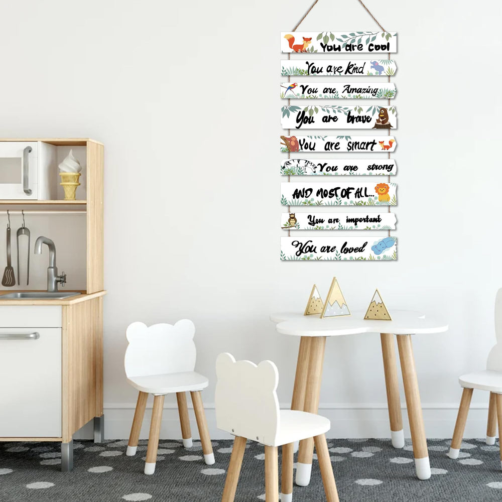 JEVUVU nursery-gender-neutral wall decor complements any boy or girl space.