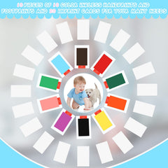 Jexine handprint and footprint cards display crisp prints for memory keepsakes