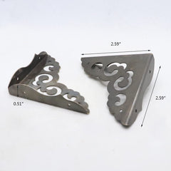 JfwuHap antique-bronze metal corner guards protect wooden surfaces from dings