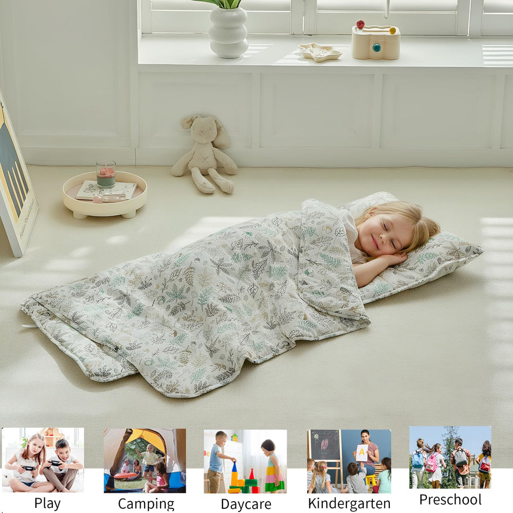 JHCHMX leaf nap mat blanket attached for cozy layering