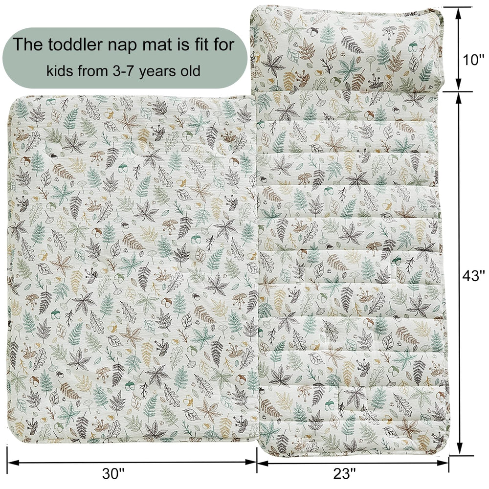 JHCHMX leaf nap mat with removable pillow for naps