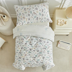 JHCHMX leaves-pattern toddler fitted sheet snug secure fit