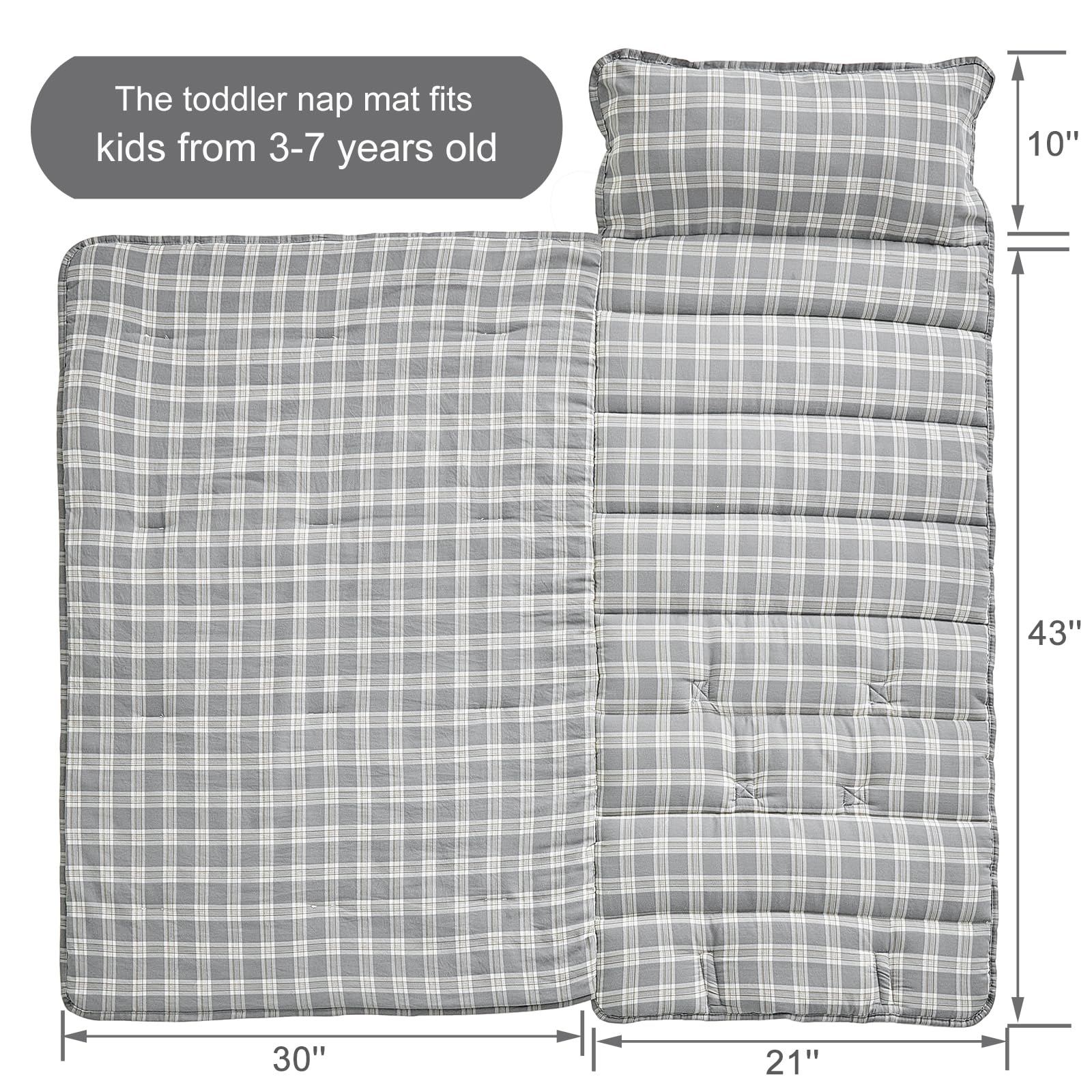 JHCHMX nap mat blanket adds warm, cozy layer for rest.