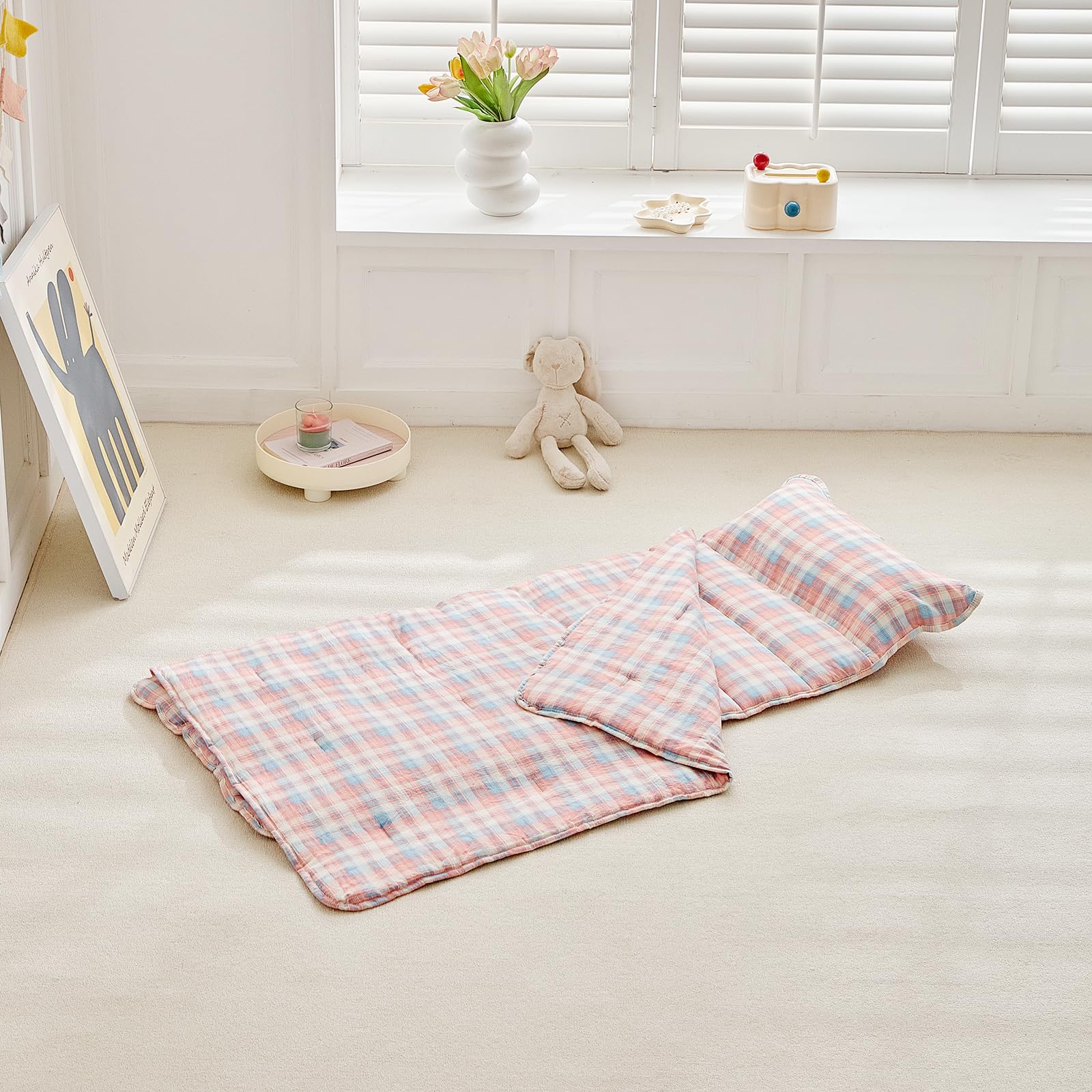 JHCHMX Nap Mat Carry Handle, easy transport to preschool
