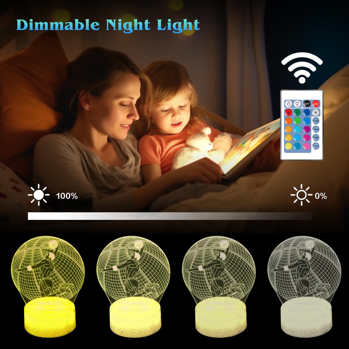JHXLAMP kid safe night light with soft glow suitable for night nursery.