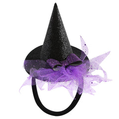 JiaDuo baby witch hat headband purple bow for festive photoshoots