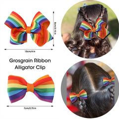 JIAHANG alligator clips holding 2-inch bows for secure styling