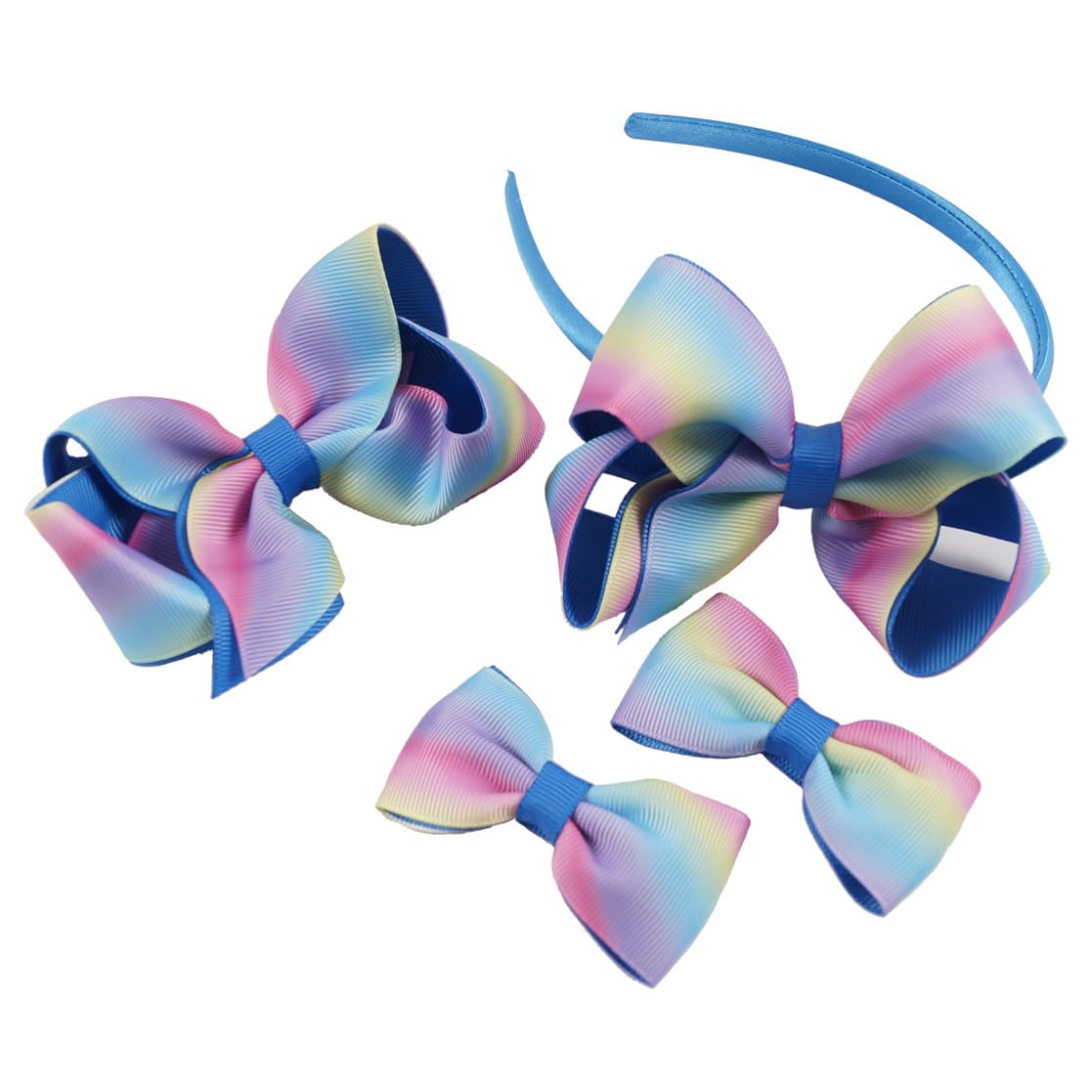 JIAHANG baby girls 4inch bow headband gradient enhances daily outfits and comfort