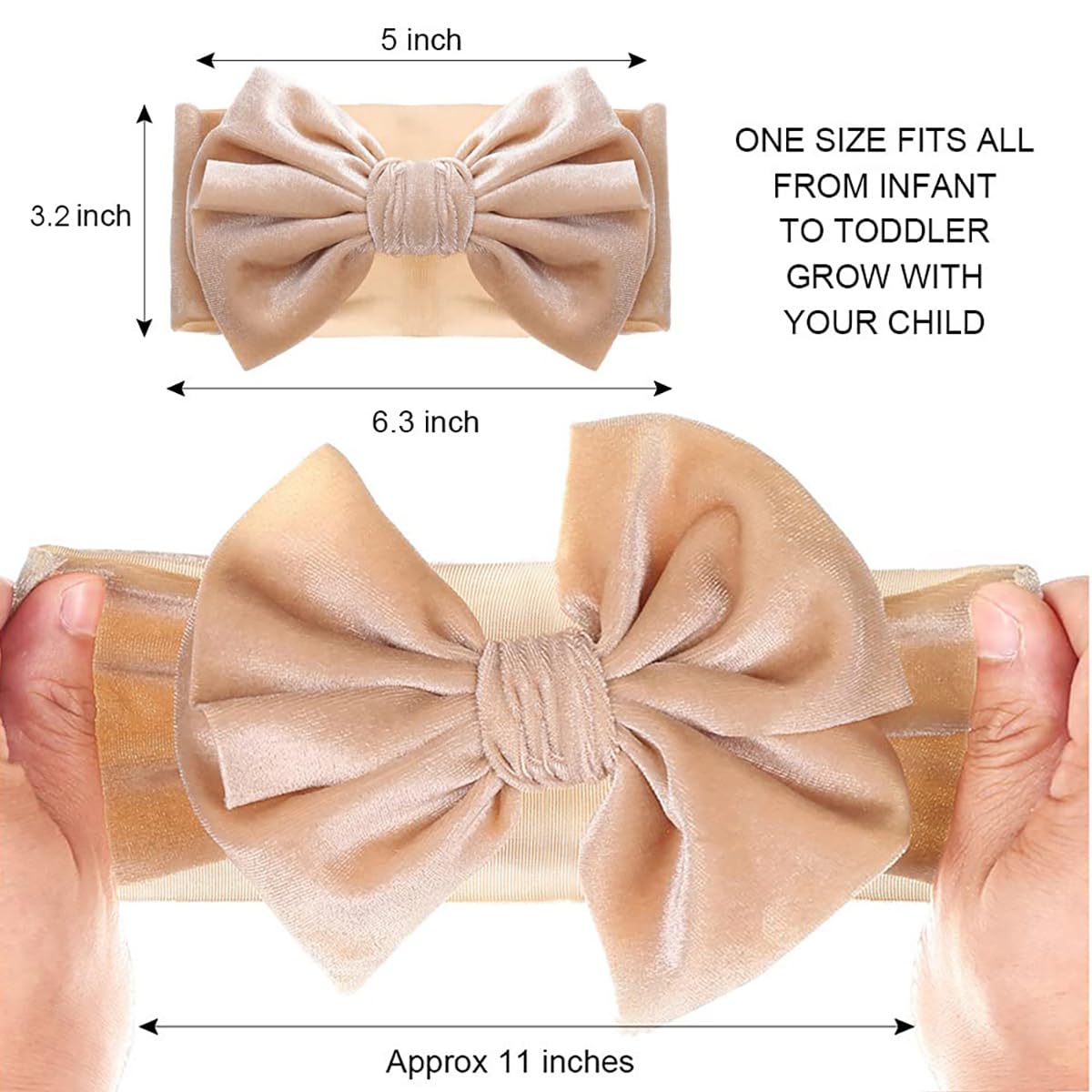 JIAHANG yellow velvet bow headband brightens autumn outfits for cozy photos
