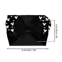 JIAHANG baby photography prop with mouse ears headwrap in flat lay