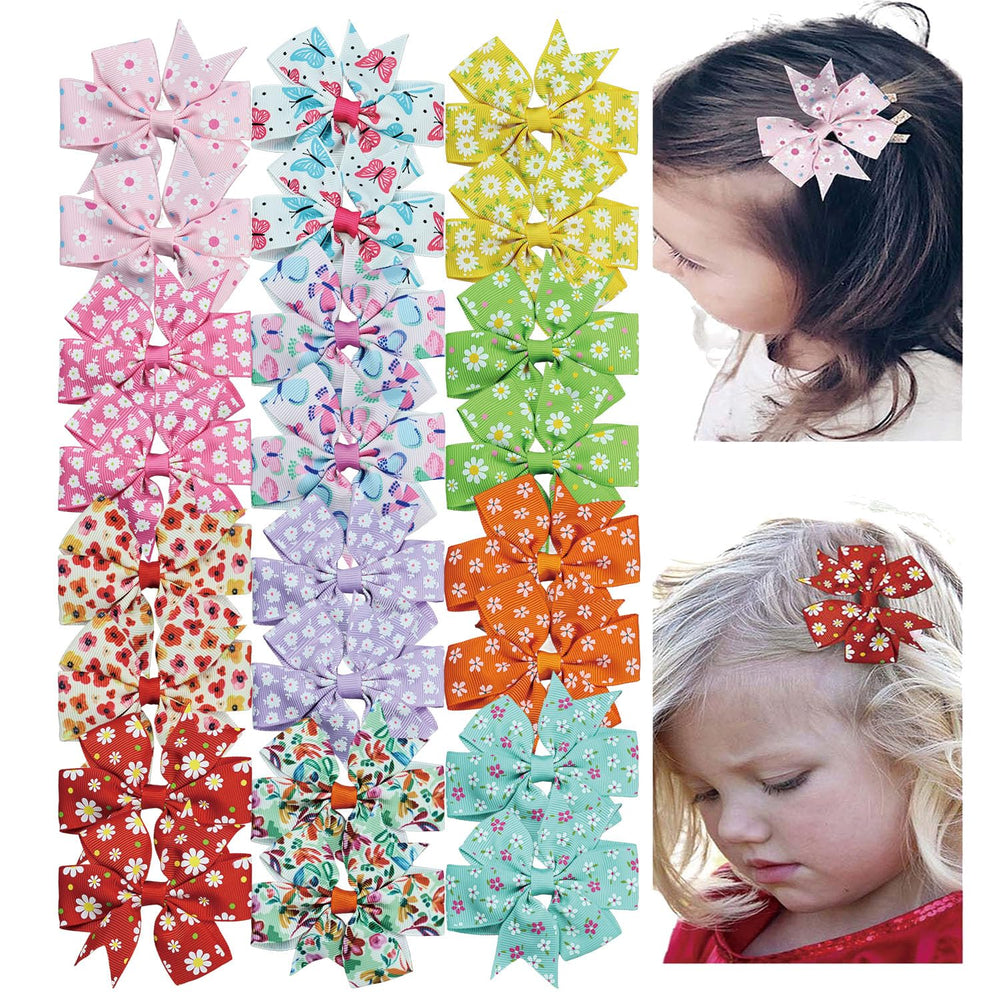 JIAHANG floral swallow tail bows closeup showing vibrant flower prints for outfit coordination