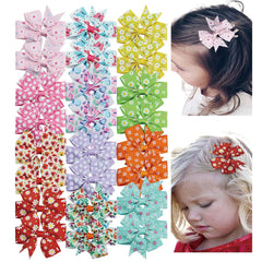 JIAHANG floral swallow tail bows closeup showing vibrant flower prints for outfit coordination