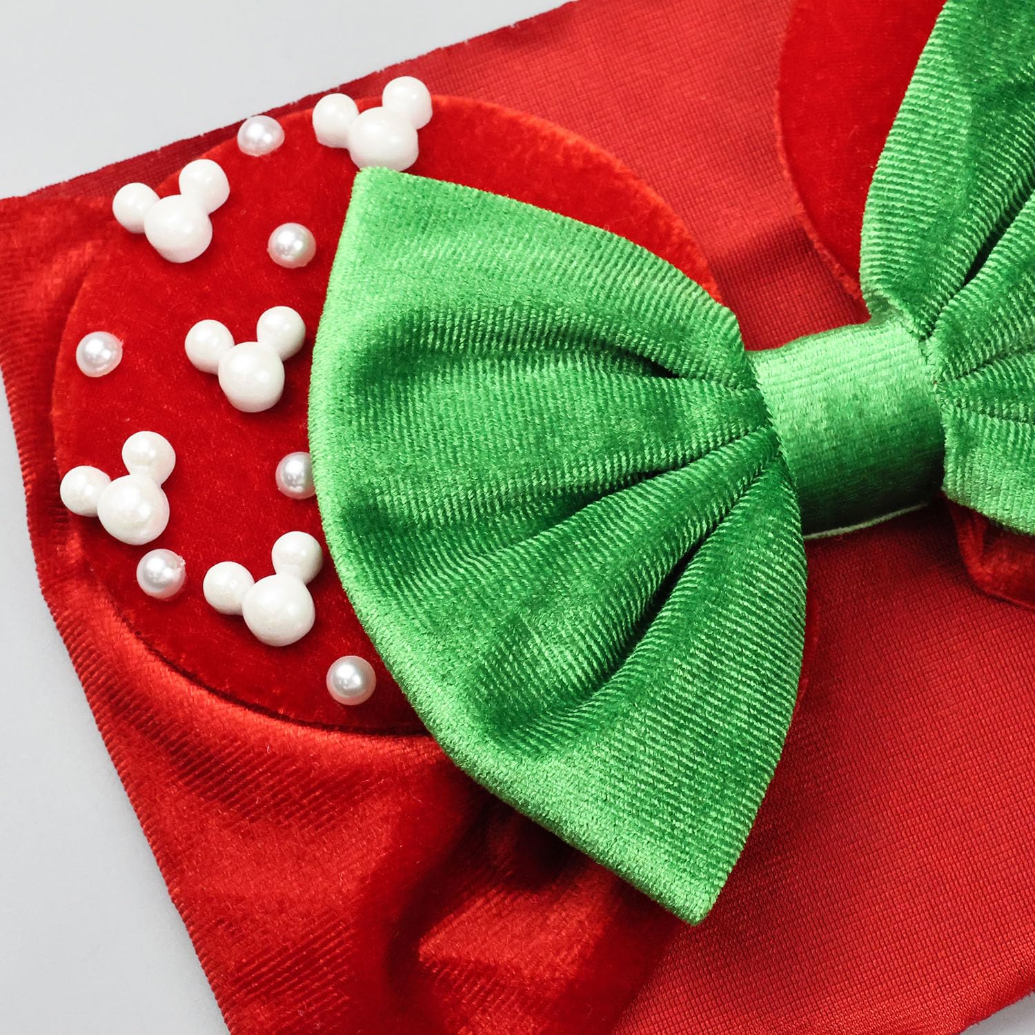 JIAHANG pearl bead details on a festive baby headband