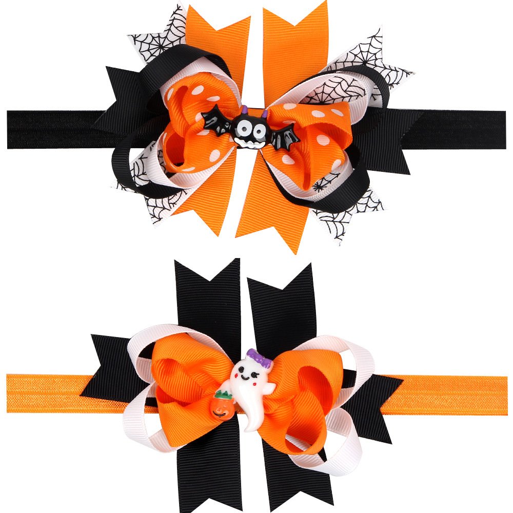 JIAHANG purple Halloween bow headband adds vibrant color to outfits