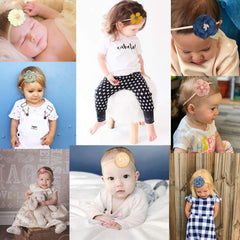 JIAHANG one-size-fit-all headbands grow with baby from newborn to toddler