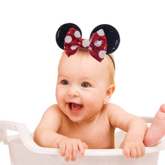 JIAHANG polka-dot bow detail enhances cute baby styling.