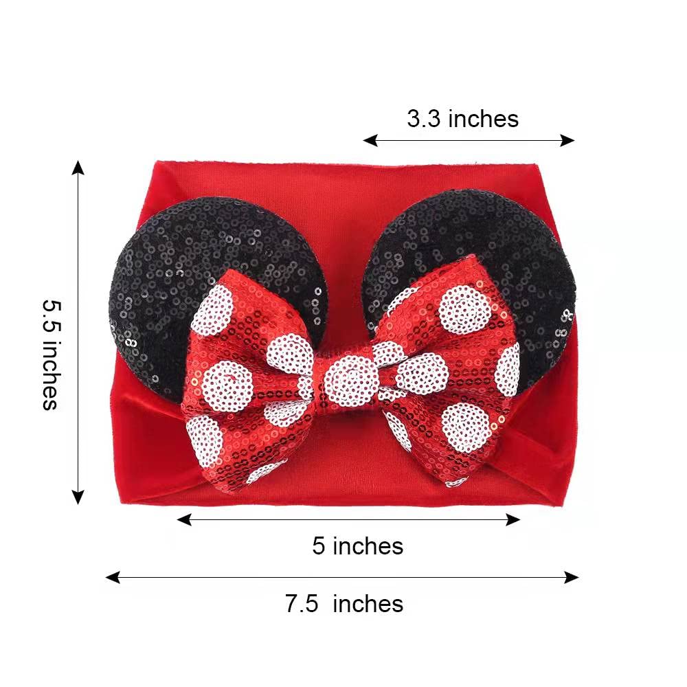 Sequin polka dot bow from JIAHANG adds festive flair to outfits