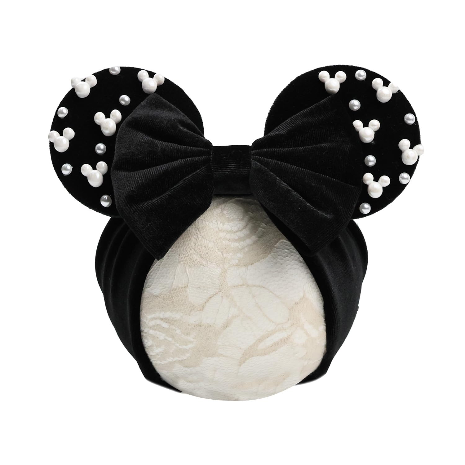 JIAHANG velvet headband closeup shows soft fabric for comfortable wear