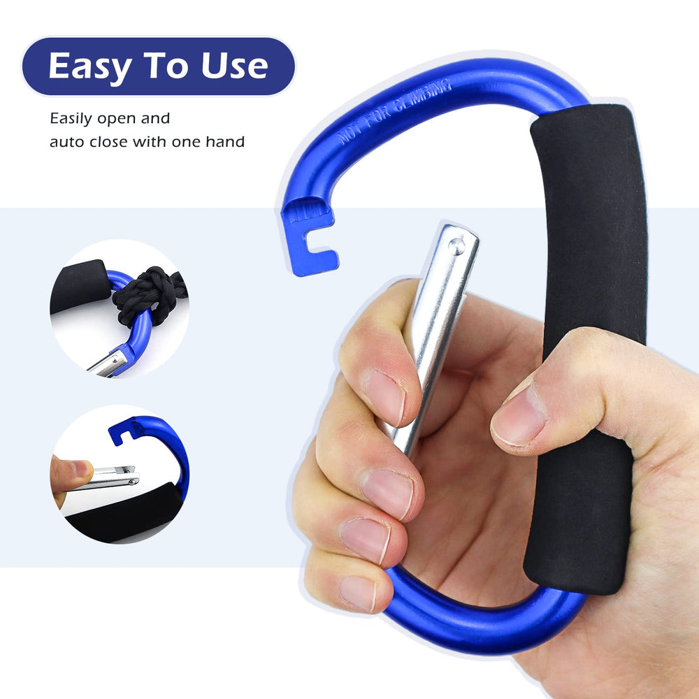 JIALEEY heavy-duty-spring-latch ensures secure bag attachment during movement