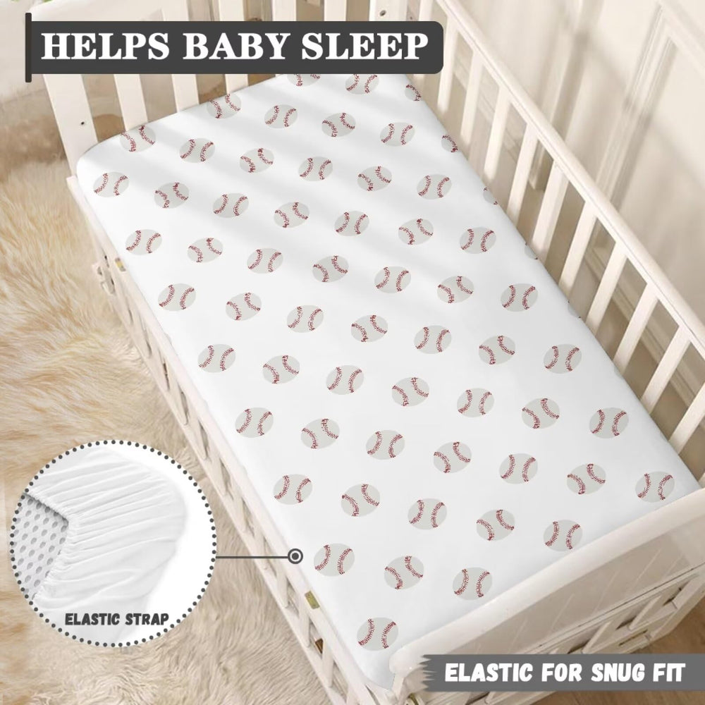 JIANADAER thematic design enhances nursery decor with playful baseball vibes.