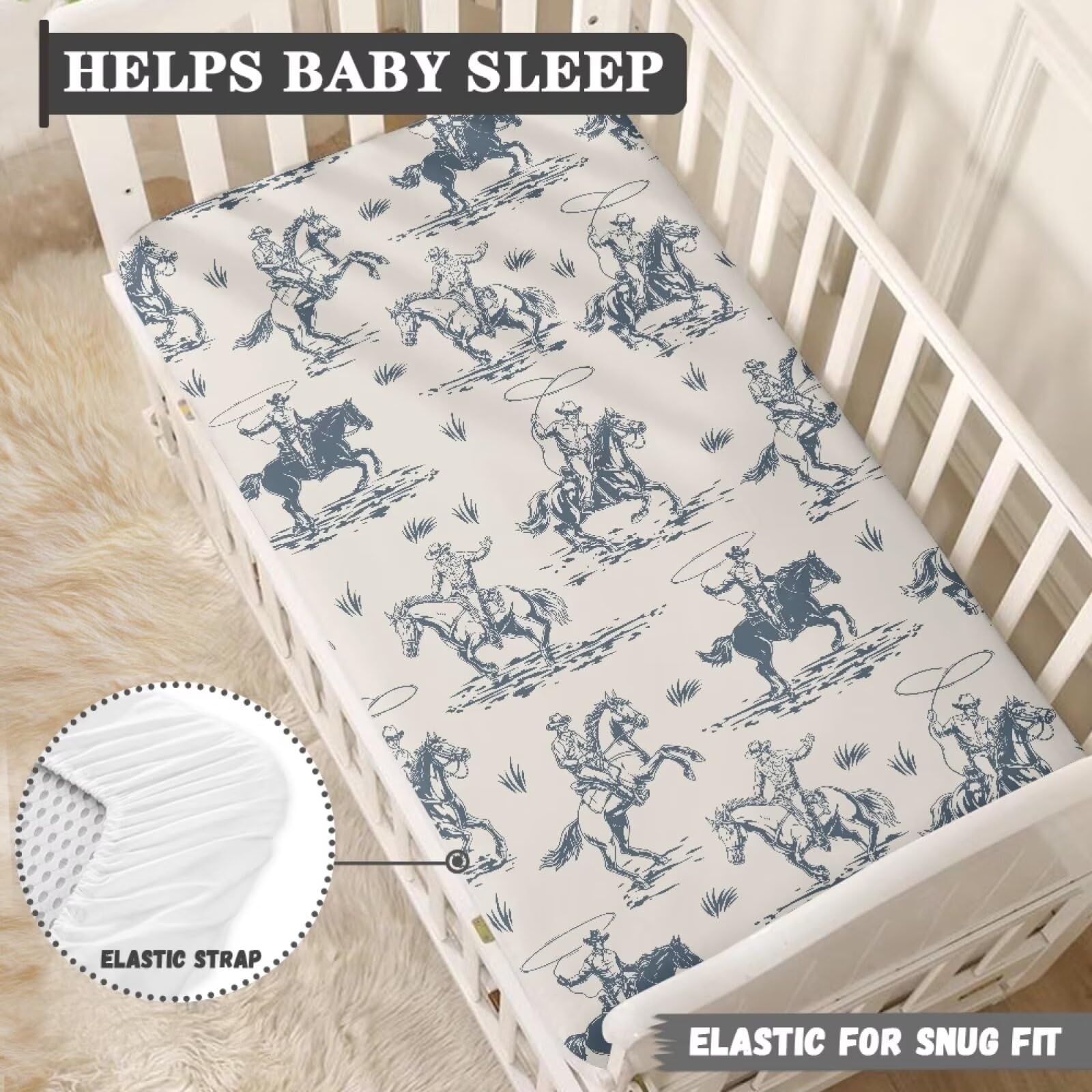JIANADAER Desert-western nursery sheet coordinates with nursery decor