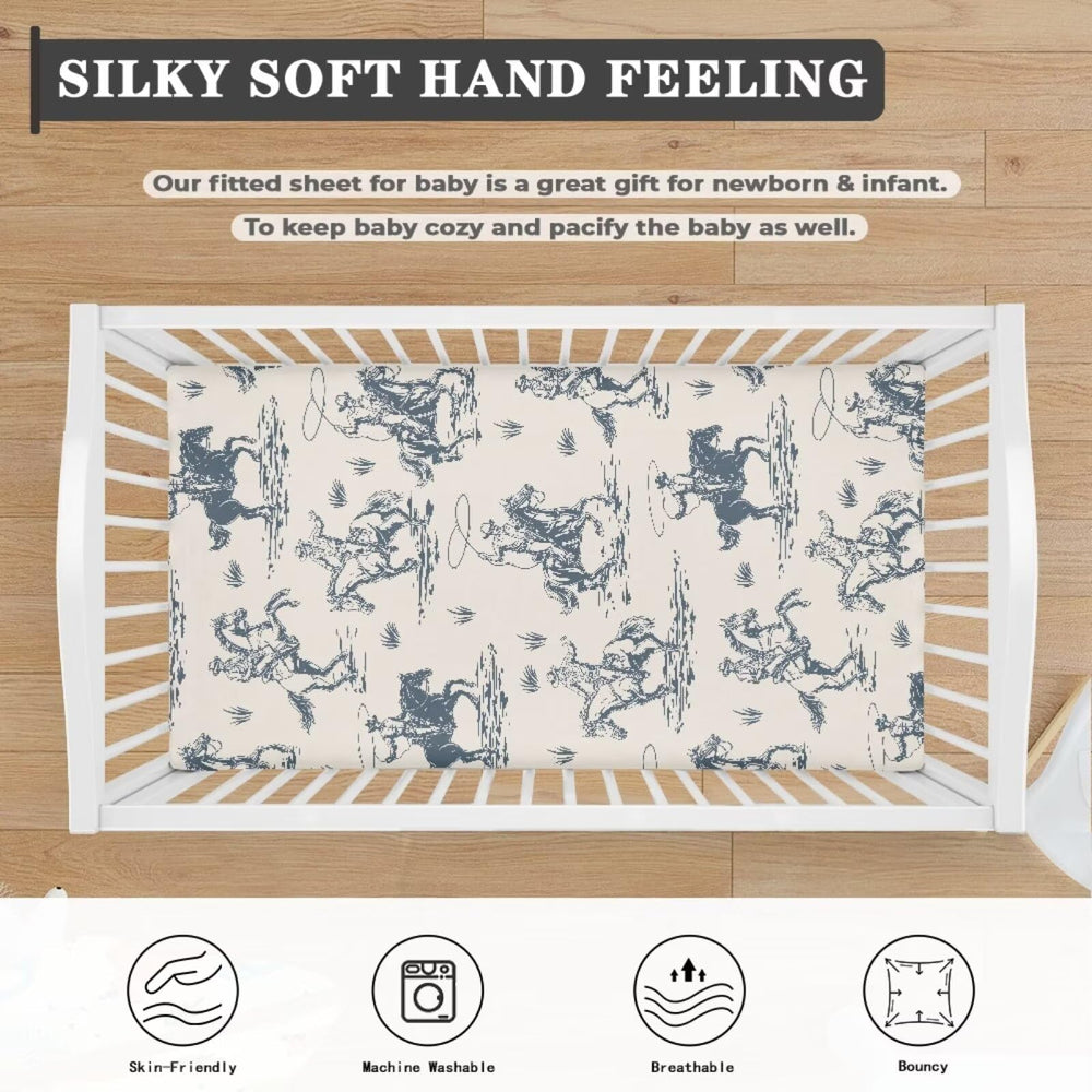 JIANADAER Easy-care crib sheet supports cold-wash or gentle machine washing
