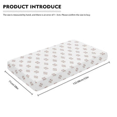 JIANADAER soft polyester crib sheet delivers softness and breathability for infants.