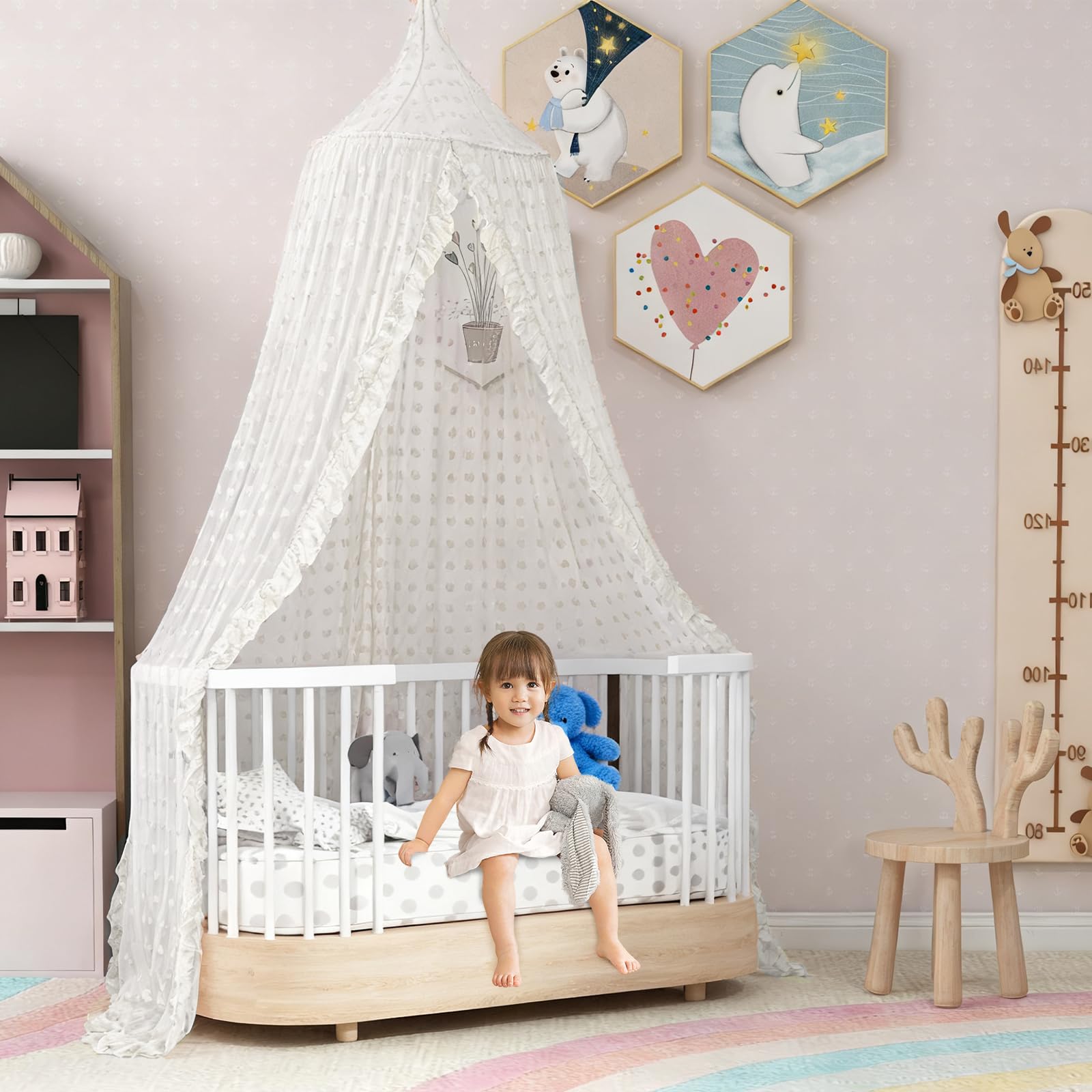 jiangcha bed canopy bedroom-decor elevates room aesthetics for girls