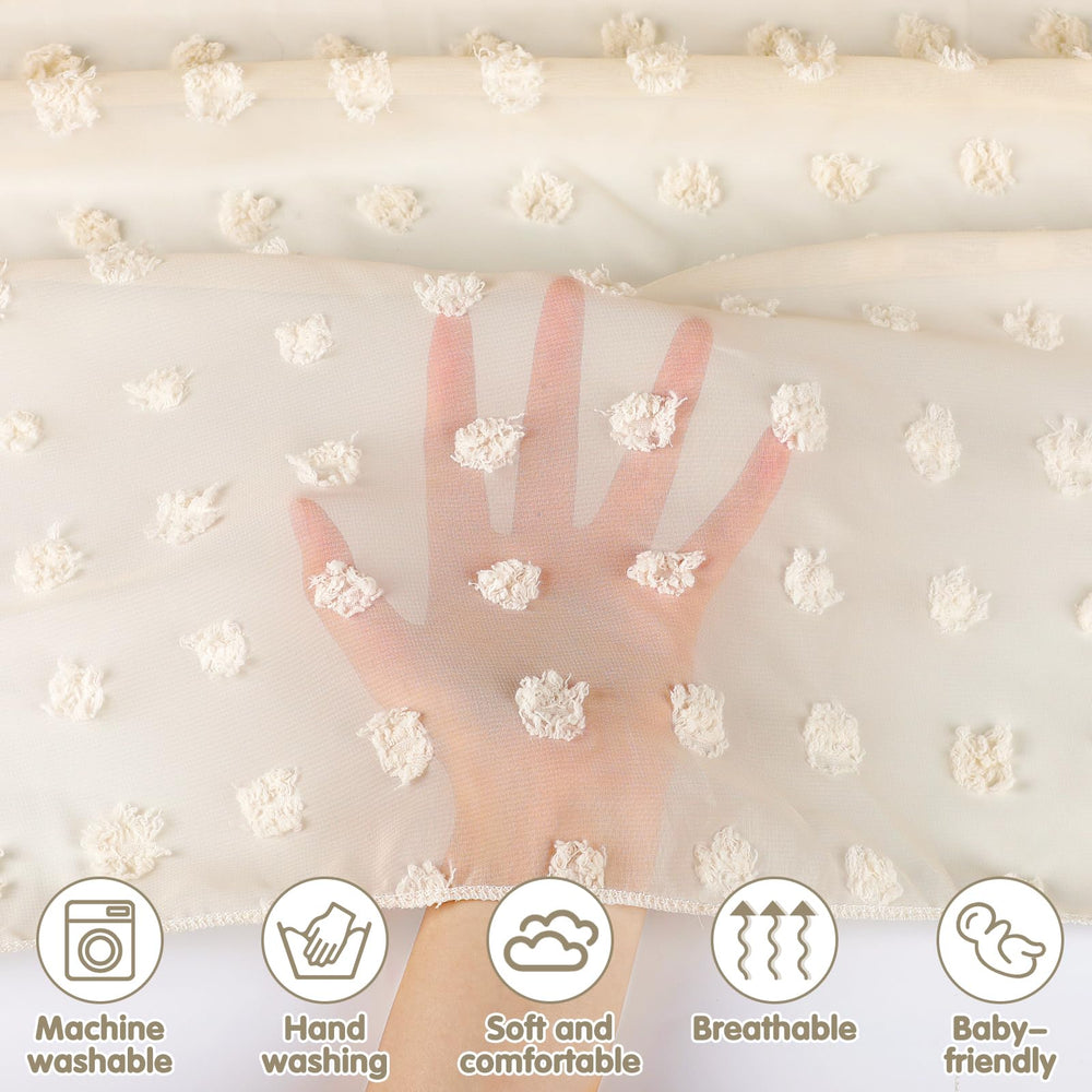 jiangcha bed canopy easy-install makes setup quick.