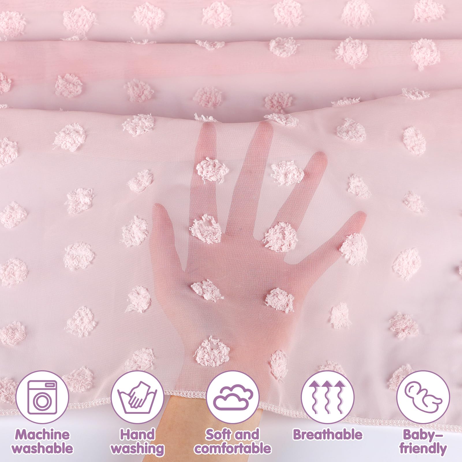 Jiangcha mosquito-blocking net protects sleeping area.