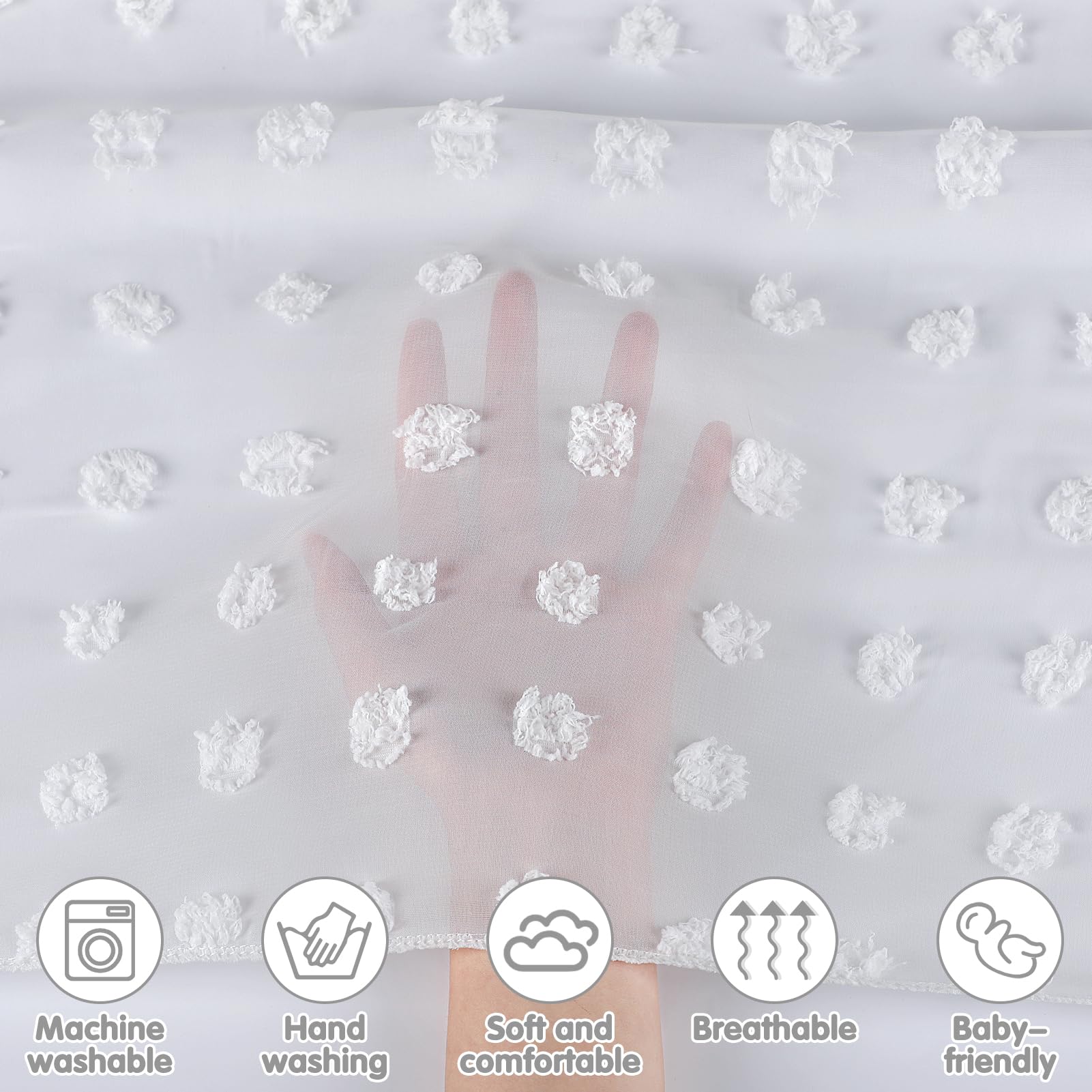 jiangcha bed canopy soft-fabric feels gentle on a child's skin