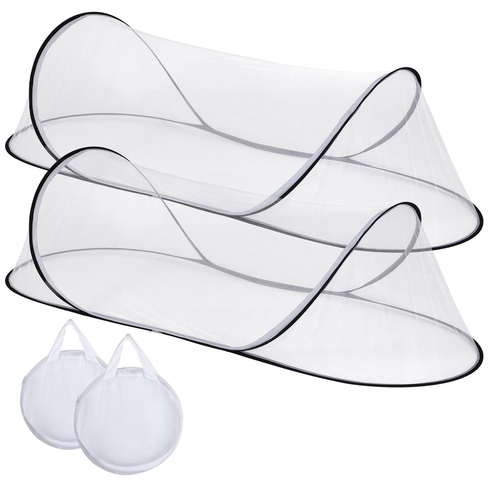 Jiangcha large pop up mosquito net bed open for quick, tool-free setup and restful sleep