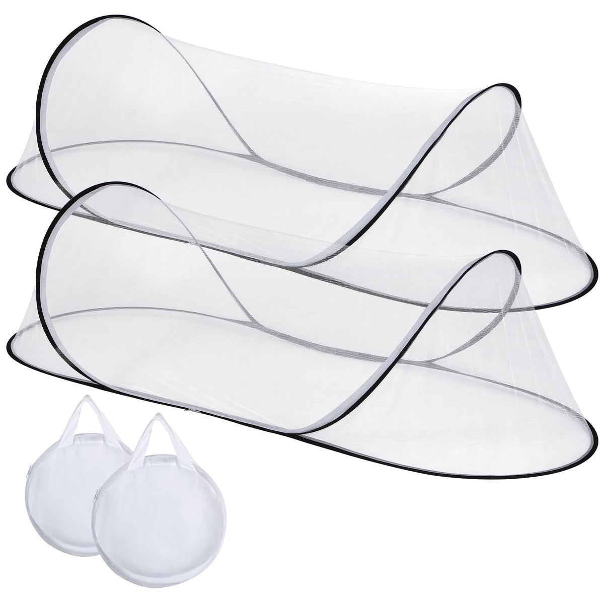 Jiangcha large pop up mosquito net bed open for quick, tool-free setup and restful sleep