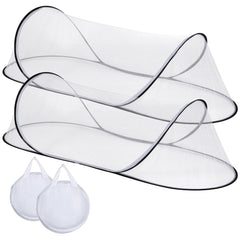 Jiangcha large pop up mosquito net bed open for quick, tool-free setup and restful sleep