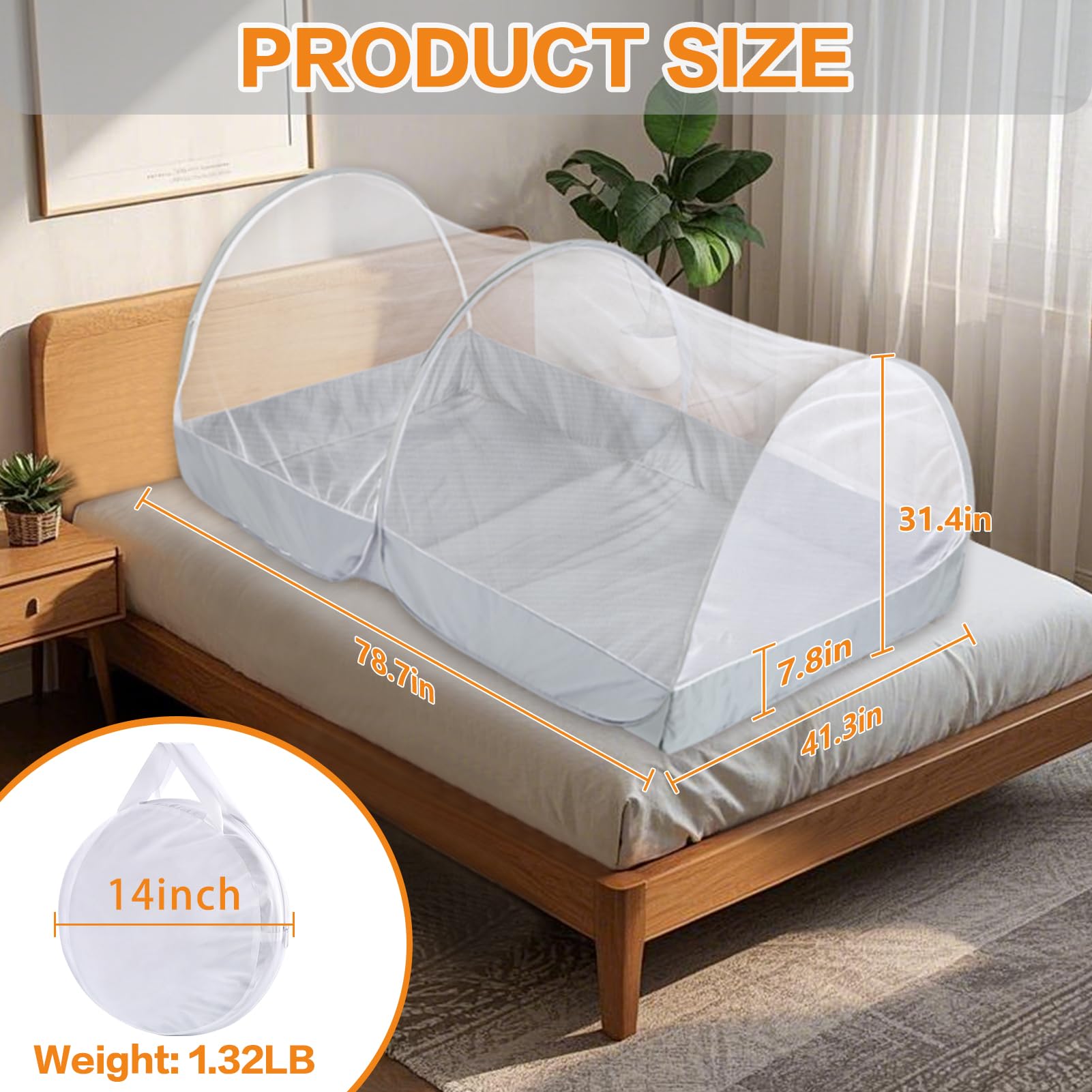 Jiangcha mosquito net camping outdoor, ideal for easy transitions from tent to bed.