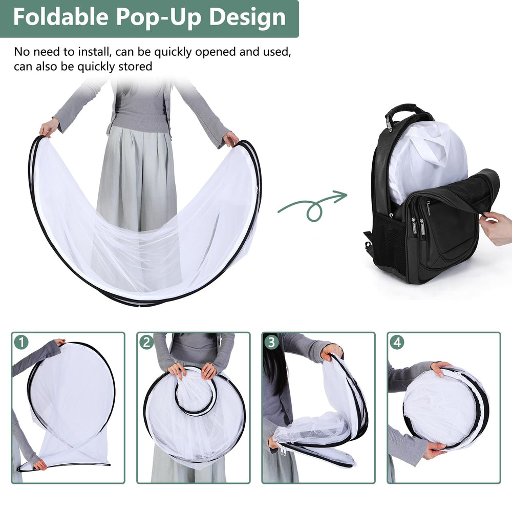Jiangcha white pop-up net ideal for shared spaces