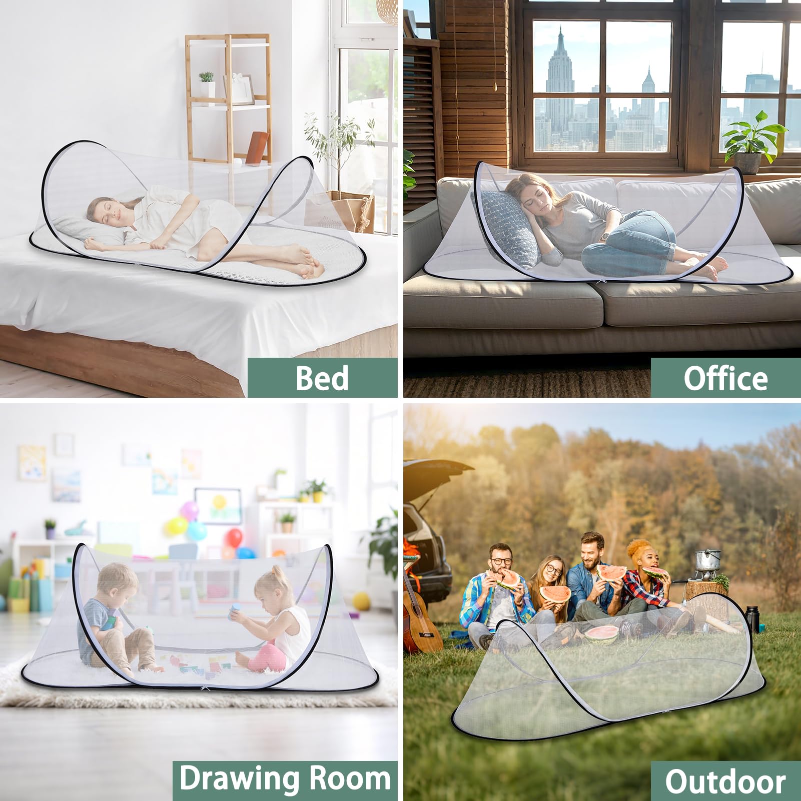 Jiangcha bedroom outdoor use offers 360 coverage during rest