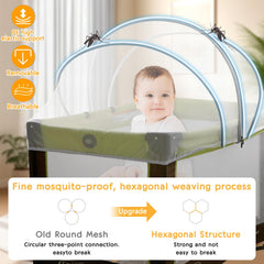 Jiangcha Pack and Play Cover universal fit covers most playards and cribs for versatile travel and home setups.