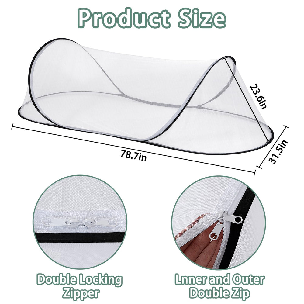 Jiangcha portable mosquito net with lightweight design for travel and camping