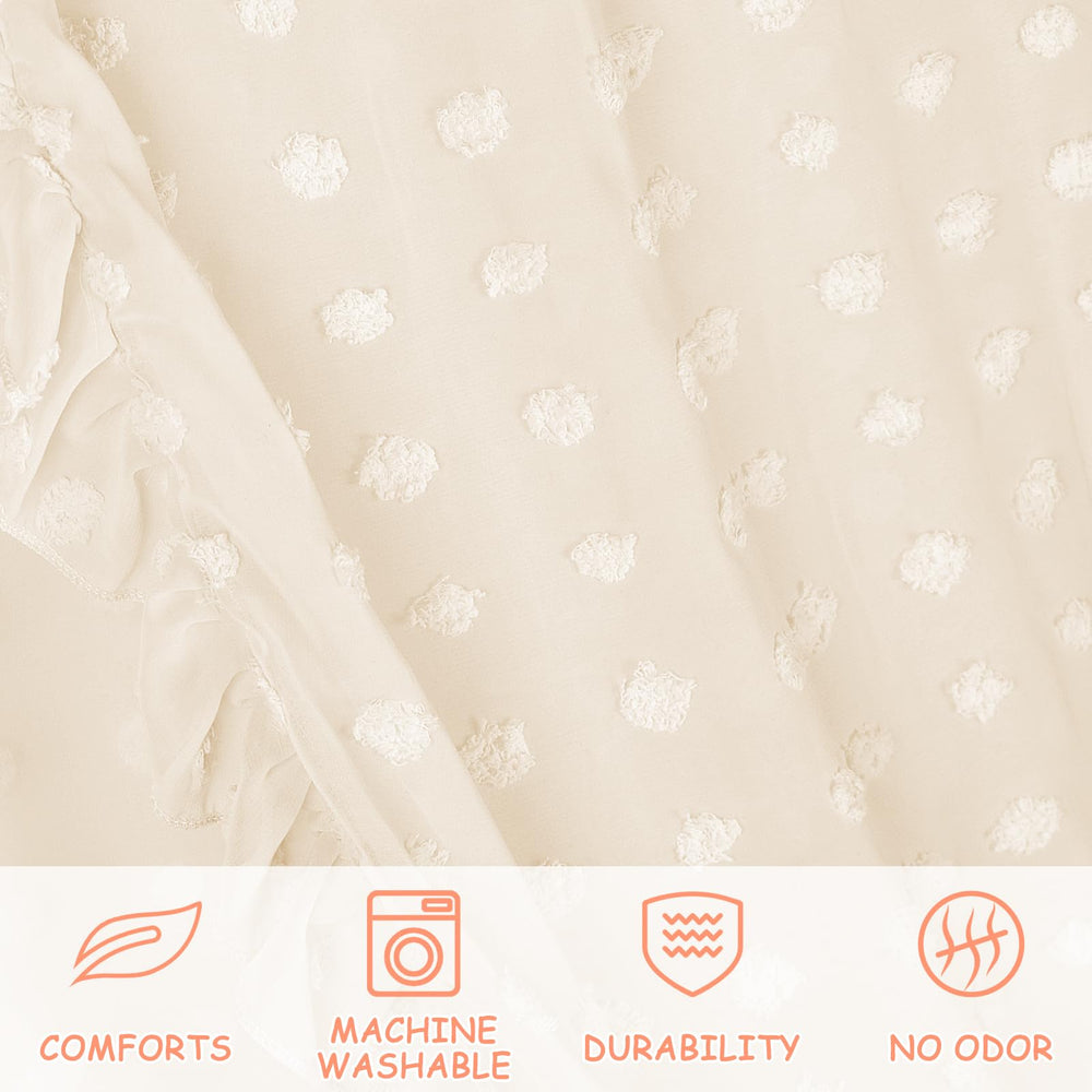 Jiangcha princess bed canopy crib wrap fits cribs and toddler beds.