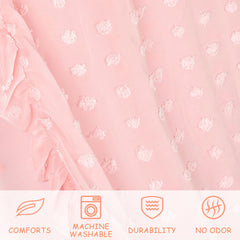 Jiangcha princess bed canopy close-up showing soft breathable fabric.