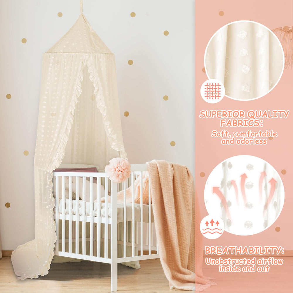 Jiangcha princess bed canopy wall chassis installation for quick setup.
