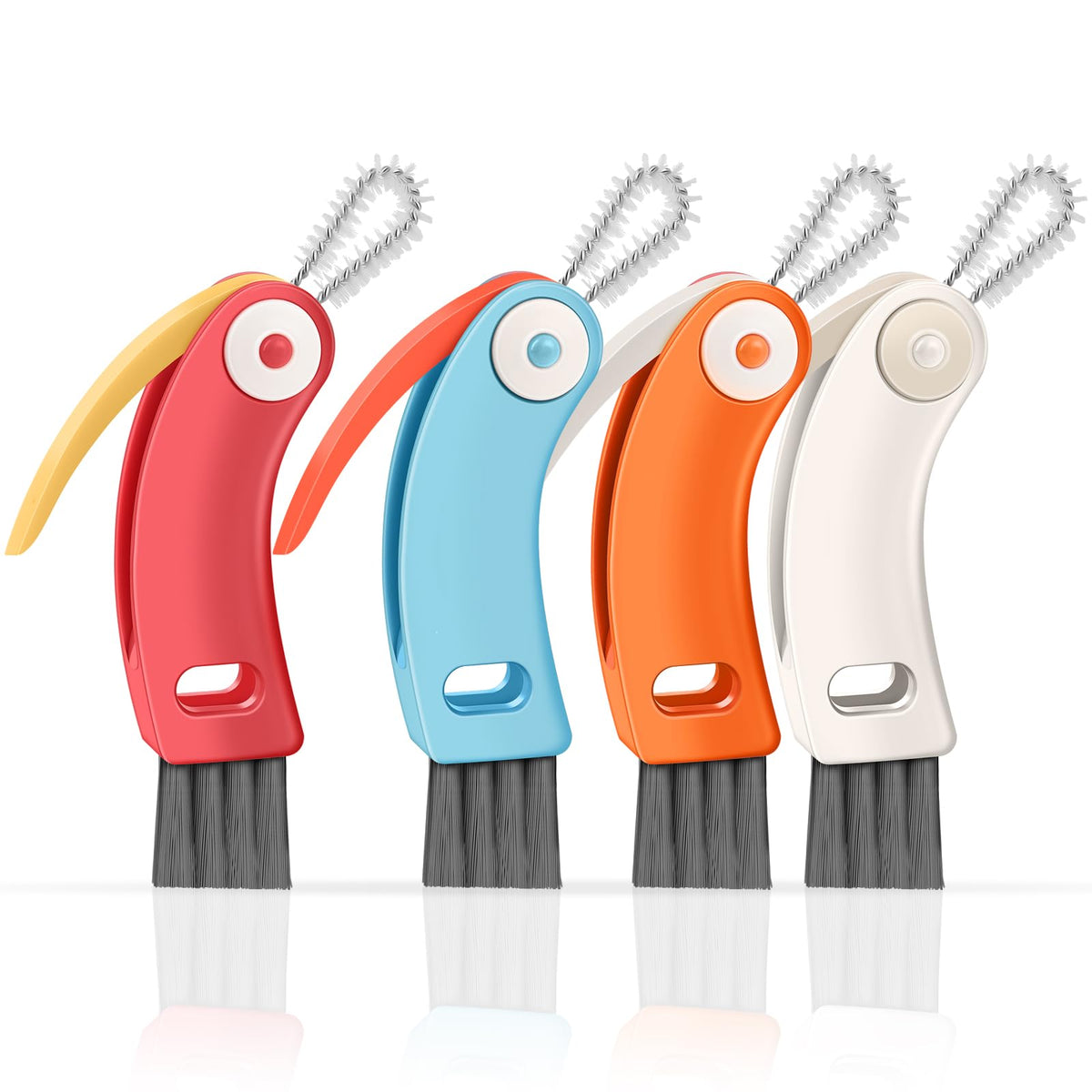 JICNUSK cup lid brush pack - soft bristles for smooth mouth cleaning.