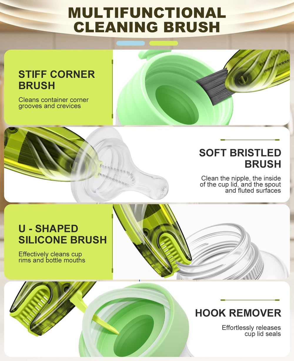 JICNUSK cup mouth brush targets narrow openings with soft bristles