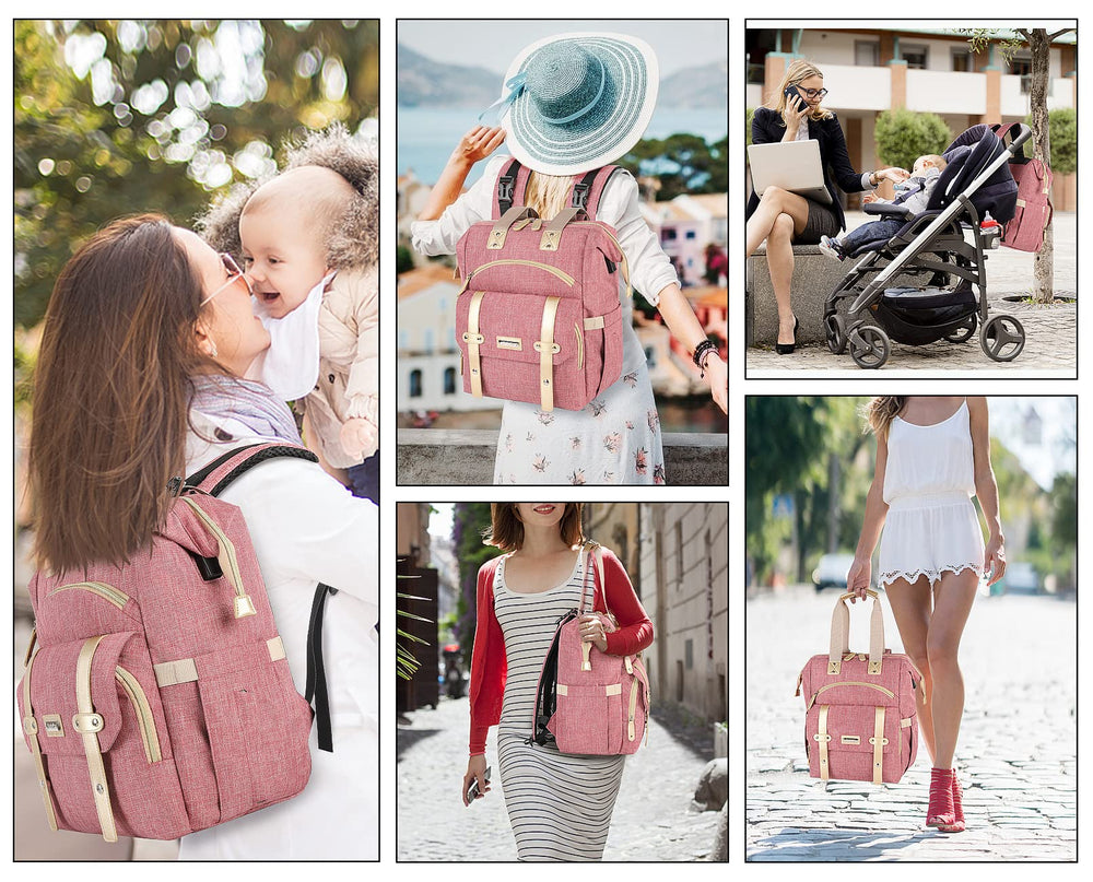 Jiefeike mommy pocket helps store makeup and keys on the go.