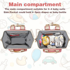 Jiefeike bag includes stroller and luggage straps for hands-free travel.