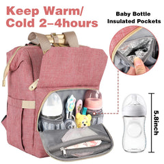 Jiefeike pink diaper bag fabric is waterproof for quick cleanups.