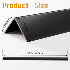Jiekayi aluminum corner guard black protects wall edges and furniture corners.