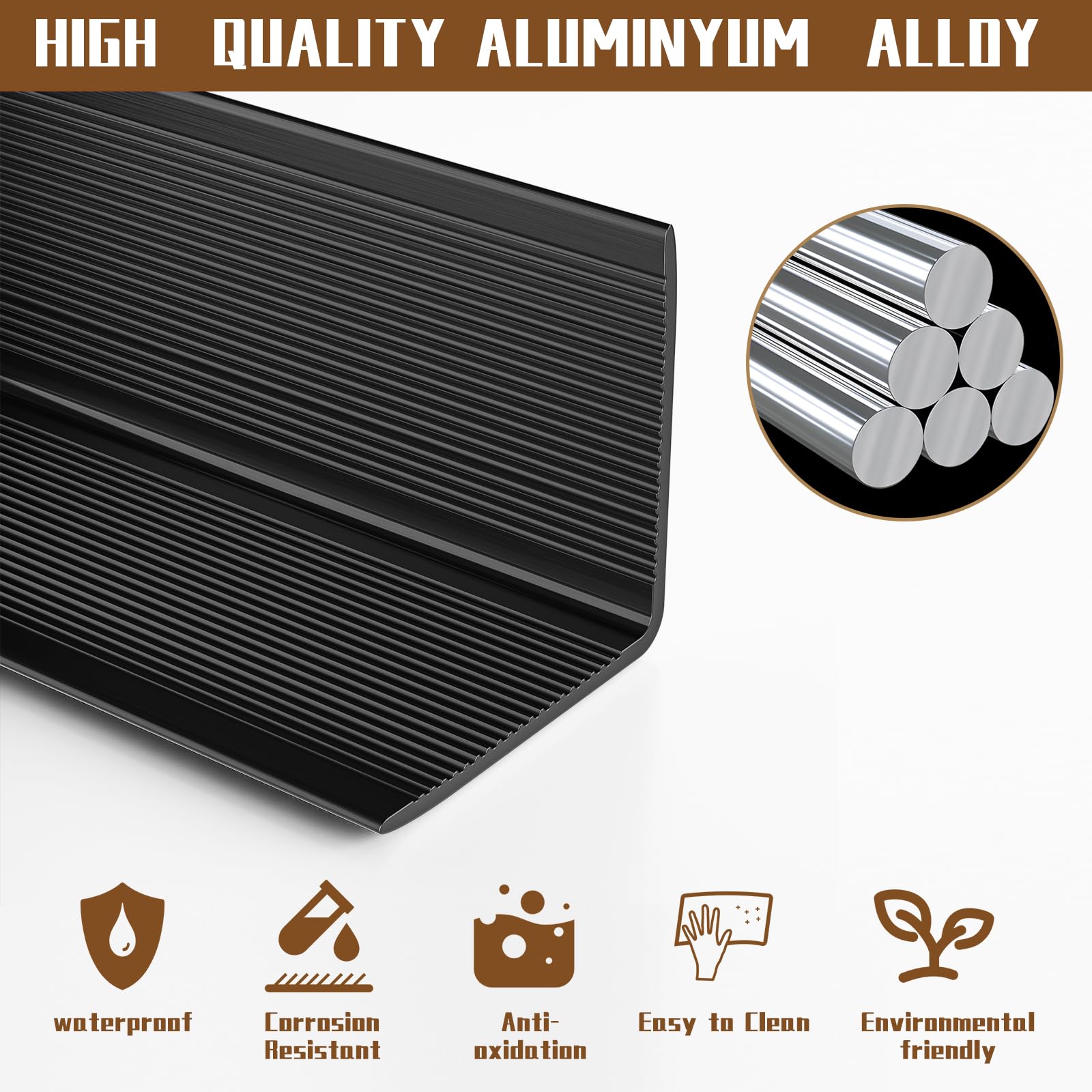 Jiekayi wall table corner protector black offers quick, screw-free protection.